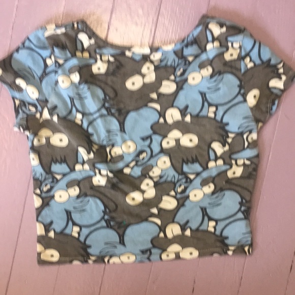 Itchy and scratchy Simpsons crop top - Picture 2 of 2